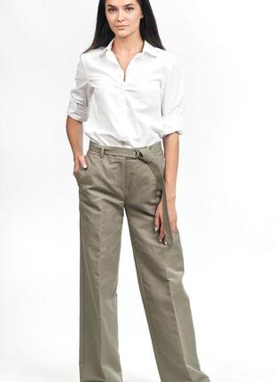 Натуральные брюки олывковие широкие женские арт.292-20/001 фото