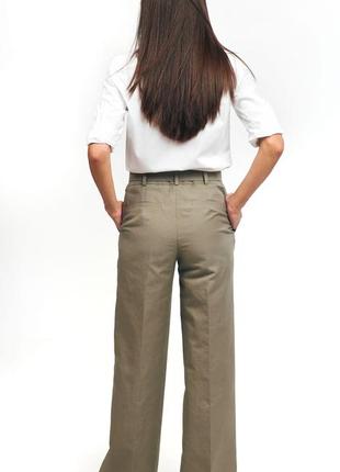 Натуральные брюки олывковие широкие женские арт.292-20/004 фото