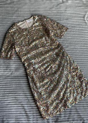 Нарядное платье mango, размер l, идёт на s,m