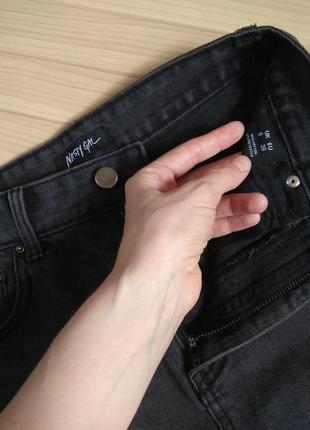 Рваные джинсы мом бойфренды nasty gal 🍒 размер xs-s/38-40рр3 фото