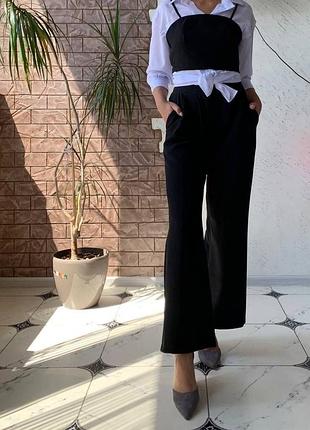 Костюм тройка 🔥🔥 брюки рубашка и топ