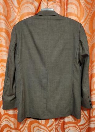 Шерстяной пиджак в гусиную лапку пье-де-пуль  buzo men3 фото