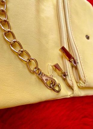 Романтичная желтая сумка кросс-боди . сумочка . кошелёк . косметичка .5 фото
