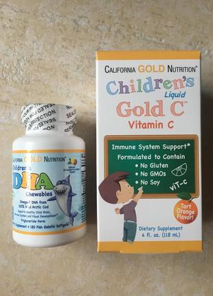 Омега 3 и витамин с для детей сша