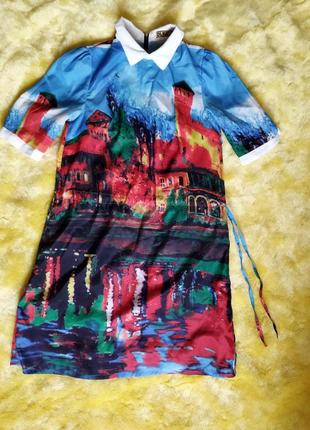 Платье принт оригинальное яркое
