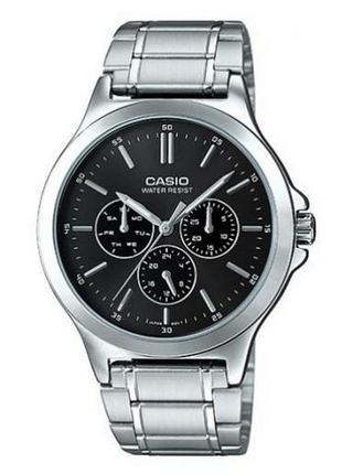 Мужские часы casio ltp-v300d-1audf silver-black оригинал