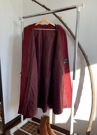 Бордовый винтажный тренч имитация замши milano-italia alcantara schneiders salzburg3 фото