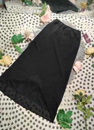 Крута, ошатна шифонова спідниця, асиметричне, трикутник