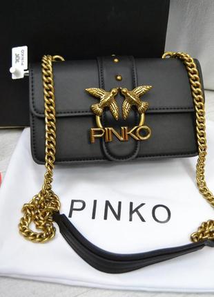 Женская сумка у стилі pinko love bag пинко черная mini