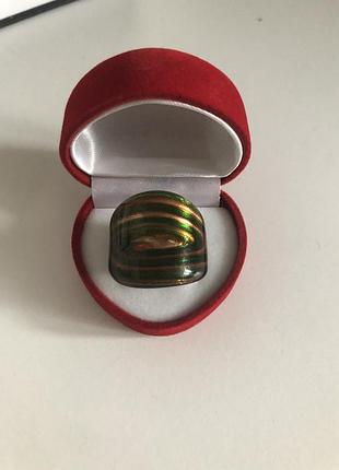 Кільце з муранського скла, вінтаж, колечко, прикраси, біжутерія,обручка