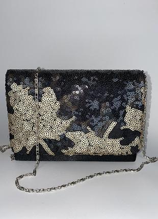 Жіноча сумочка клатч з паєтками