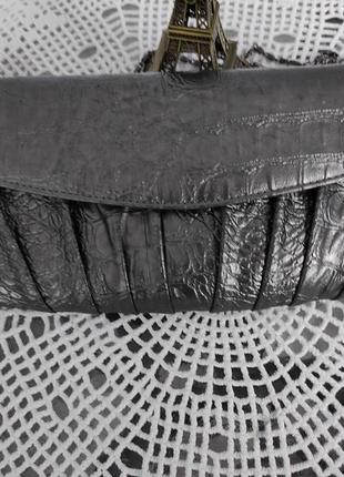 Шикарна сумочка з тисненням під пітона з еко шкіри клатч редикюль від olga berg3 фото