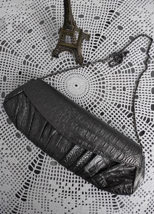 Шикарна сумочка з тисненням під пітона з еко шкіри клатч редикюль від olga berg1 фото