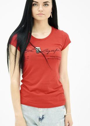 Футболка жіноча karl lagerfeld 13382 2021 red m
