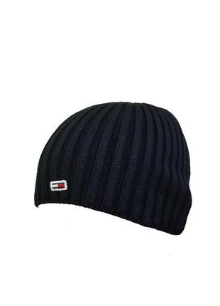 Шапка мужская tommy  hilfiger hats baret th-201 dark blue