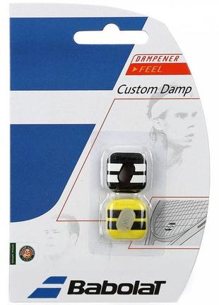 Віброгаск babolat custom damp x2 112106 black yellow