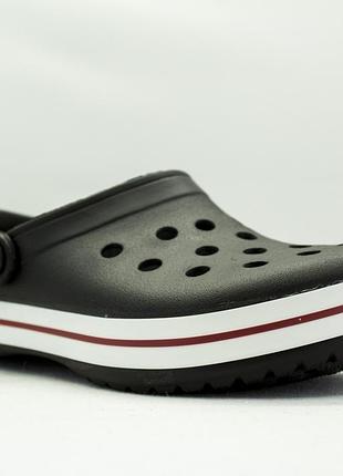 Кроксы подростковые черные сабо с большими дырками "like crocs"3 фото