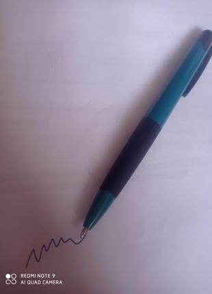 Ручка шариковая механическая синяя 1 мм4 фото