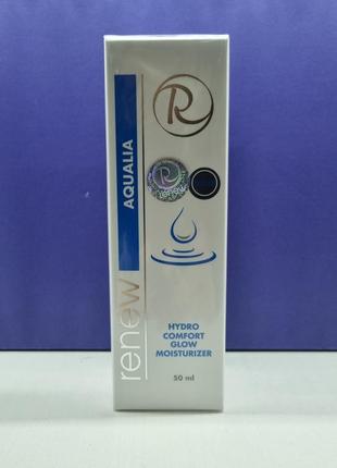 Зволожуючий крем для обличчя з иллюминирующим ефектом renew aqualia hydro comfort glow moisturizer