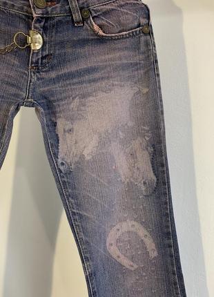 Вінтажні артові ексклюзивні кльош джинси dsquared2 оригінал8 фото