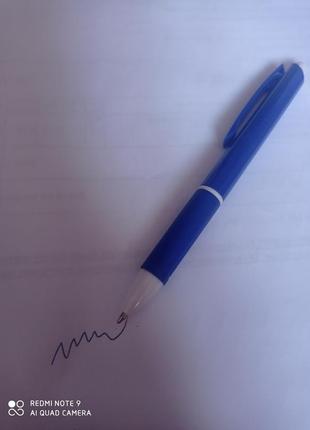 Ручка кулькова автоматична синя 0.8 мм