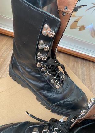 Ботинки кожаные