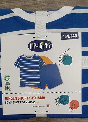 Пижама hip&hopps костюм шорты и футболка германия 
р-р 122-128,  134-140  см