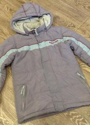Зимняя куртка курточка зима для мальчика 140 см1 фото
