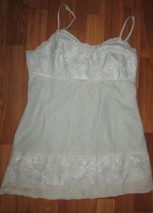 Акция 1+1=3 распродажа очень красивая нарядная блуза promod котон вышивка размер 10-12