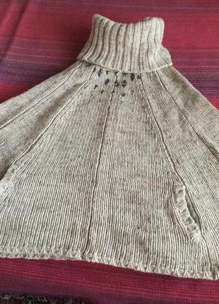 Оригинальный тёплый меланжевый свитер от saint tropez.1 фото