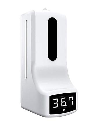 Дозатор мыла k9 + настенный инфракрасный термометр 2 в 1 дозатор для дезинфицирующего средства для рук 1000 мл