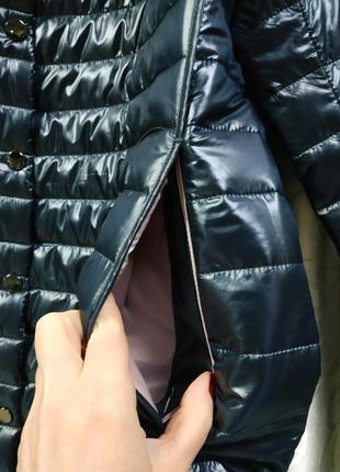 Жіноче стьобана легке пальто з плащової тканини5 фото