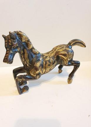 Антикварні бронзова статуетка коня