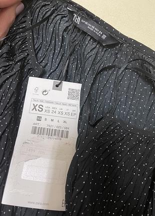 Мини-платье в горошек zara, размер xs 5