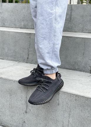 Adidas yeezy boost 350 жіночі кросівки адідас ези буст чорні