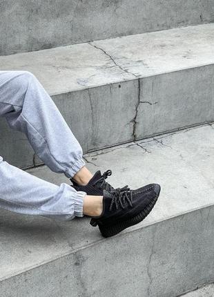 Adidas yeezy boost 350 женские кроссовки адидас ези буст чёрные2 фото