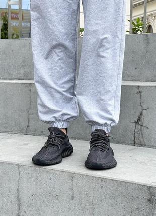 Adidas yeezy boost 350 женские кроссовки адидас ези буст чёрные5 фото