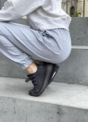Adidas yeezy boost 350 женские кроссовки адидас ези буст чёрные6 фото