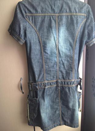 Короткое джинсовое платье2 фото