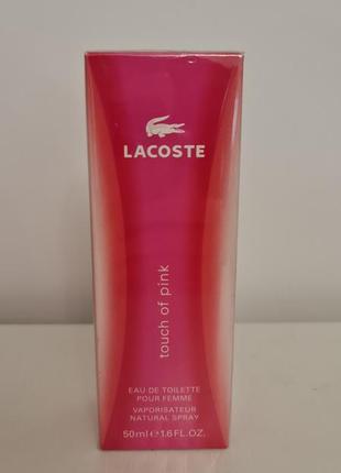 Туалетная вода lacoste touch of pink 50 мл