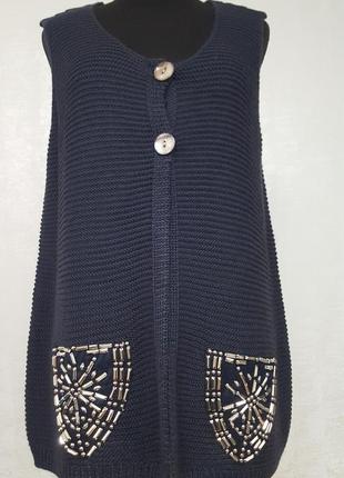 Laura kent вязаная жилетка