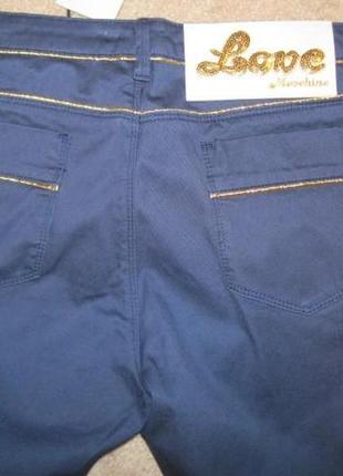 Moschino брюки узкие синие с лампасами р 46-48 не носились4 фото