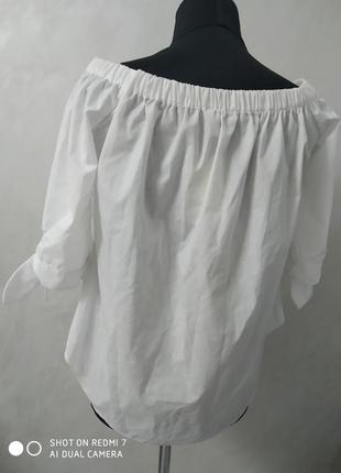 Біла святкова блуза блузка3 фото