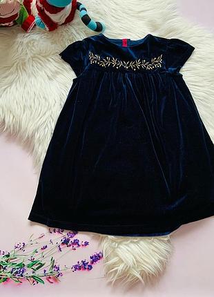Красивое, стильное нарядное платье m&s девочке 2-3 года