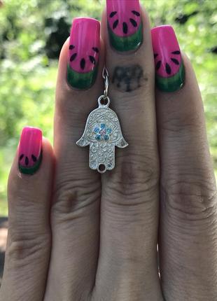 Подвес серебро 925 рука фатимы хамса 3154