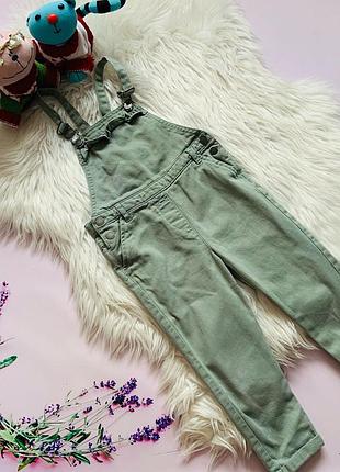 Стильный модный джинсовый комбинезон next малышке 3- 4 года