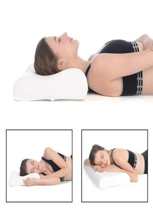 Ортопедическая подушка с эффектом памяти memory foam pillow2 фото
