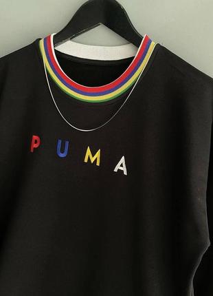 Чоловічий світшот puma чорний2 фото