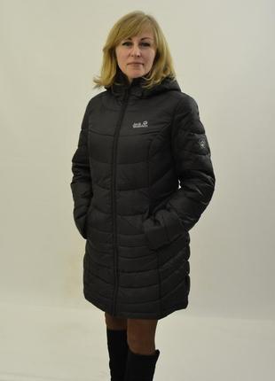 Пуховик женский jack wolfskin selenium down 1202901-2 black xxl