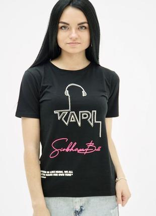 Футболка жіноча karl lagerfeld 80660 black xl